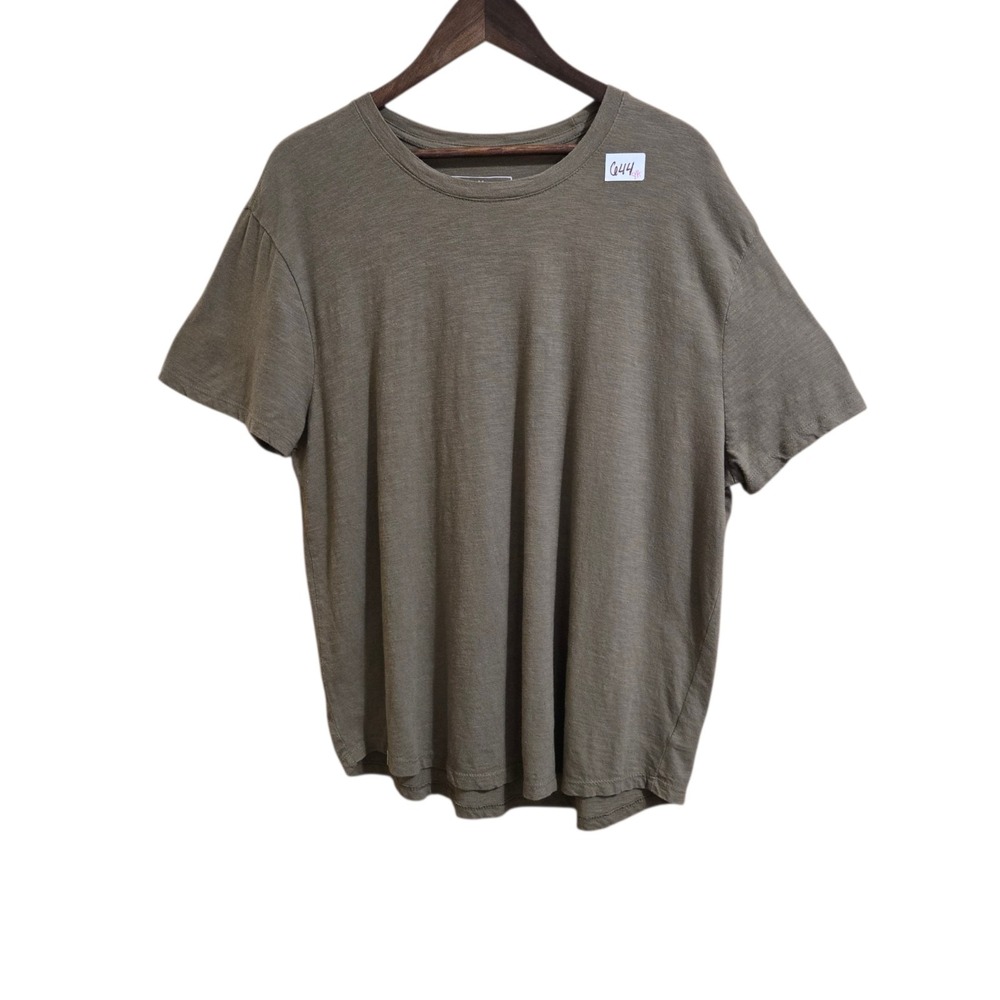 Mutual Weave Men's T Shirt Size XL Short Sleeve Crew Neck Light Brown Casual